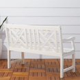 thumbnail image 4 of Vifah Banc Extérieur Bradley en Blanc, 4 of 5