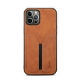 thumbnail image 4 of Dteck Case for Apple iPhone 13 Pro 6.1-inch,Slim Retro Leather Shockproof Card Holder Case Hybrid Rubber Back Phone Cover for iPhone 13 Pro,Brown, 4 of 5