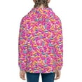 thumbnail image 6 of Pofeuu Colorful Donuts 1 Print Teenage Zipper Hoodie Sweatshirts Hooded Casual Jackets With Pocket For Boys Girls-Small, 6 of 6