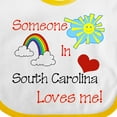 thumbnail image 4 of Inktastic Someone in South Carolina Loves Me Boys or Girls Baby Bib, 4 of 4