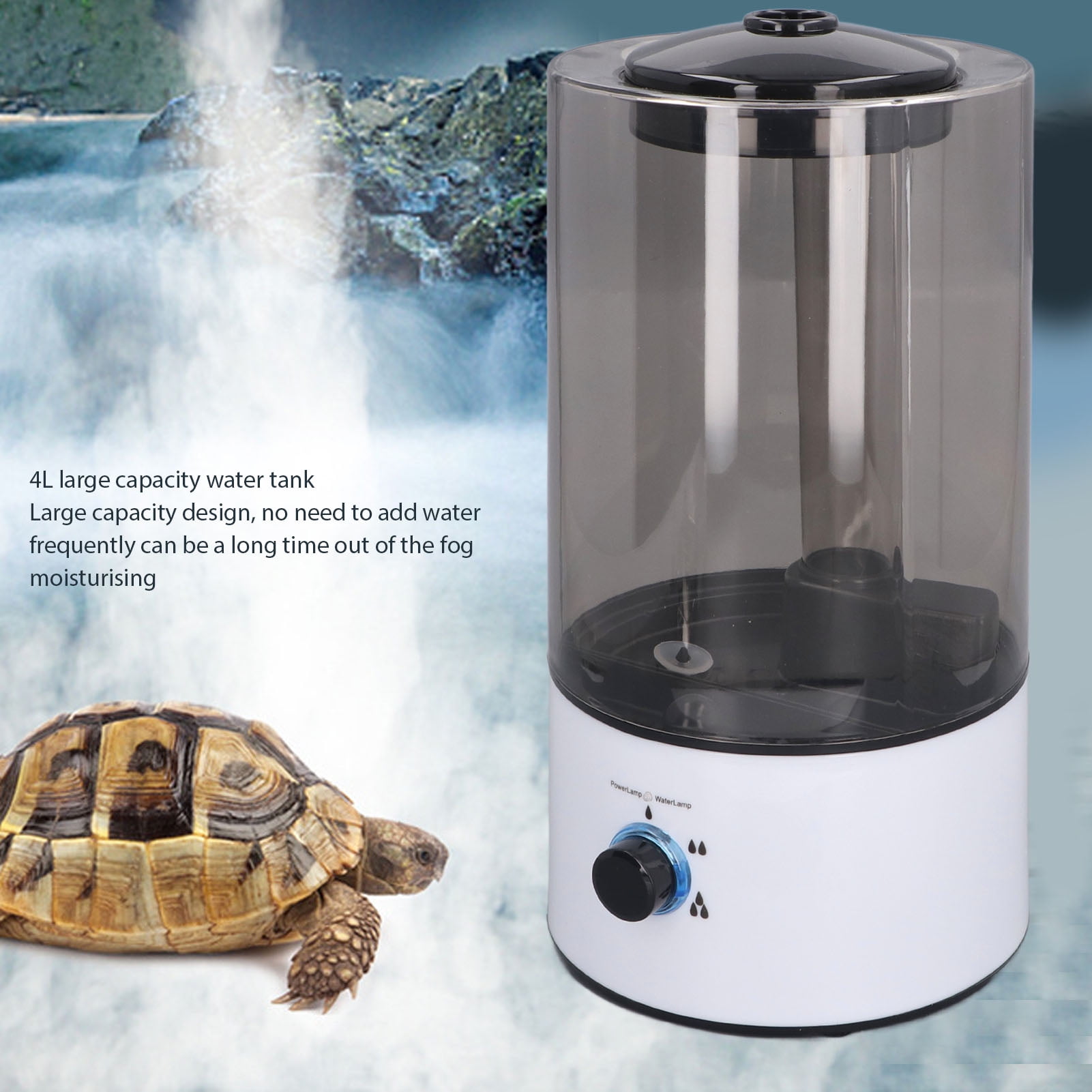 Reptile Fogger Adjustable Hose, 4L Large Capacity Mist Output