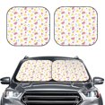 thumbnail image 2 of Naloa Tropical Fruit 2 Piece Foldable Car Sun Shades, Car Windshield Sunshade, Front Window Sunshade for Car, Truck, SUV - Small, 2 of 7