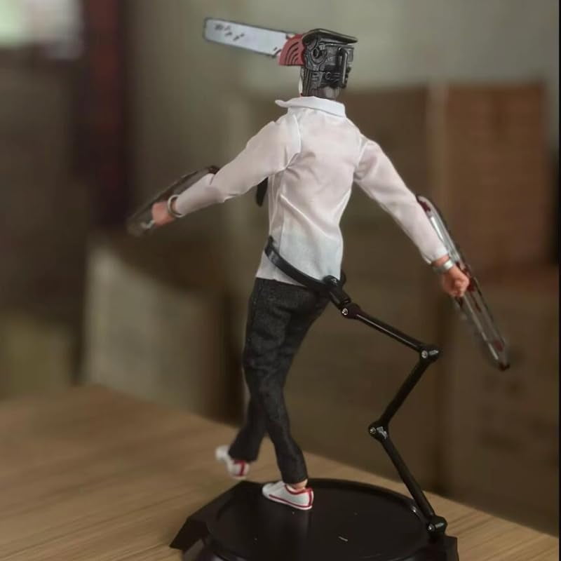 Chainsaw Figure Movable Standing Chainsaw Figurine 20cm/7.9inch PVC Characters Collectible Handicrafts Souvenirs for Anime Fans Gifts