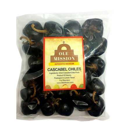 Cascabel Chiles Dried 3 oz Chili Pepper For Mexican Recipes, Tamales, Salsa, Chili, Meats, Soups, Stews And Grill By Ole