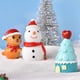 thumbnail image 3 of Estatuas de Navidad coloridas y exquisitas artesanías pequeñas decoraciones de pasteles de estatuas de árboles de Navidad de Papá Noel, 3 of 5