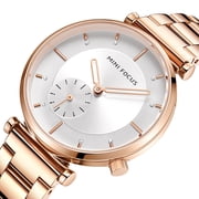 MINI FOCUS Women Watches Brand Luxury Fashion Ladies Watch 30M Waterproof Reloj Mujer Relogio Feminino Rose Gold Stainless Steel