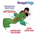 thumbnail image 5 of Snuggie Tails Soft, Cuddly Blanket, Green Dragon, As Seen on TV, 5 of 5
