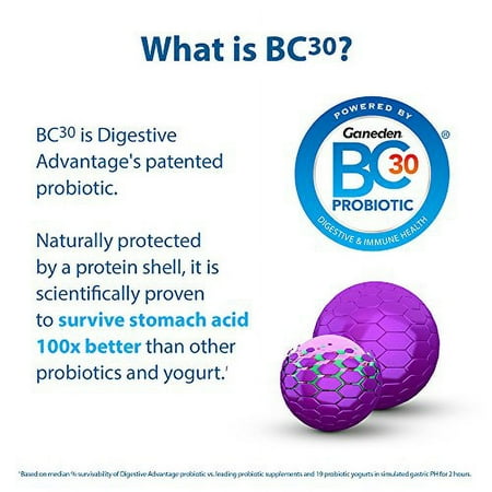 Digestive Advantage Probiotics - Intensive Bowel Support Probiotic Capsulest, 32 Count