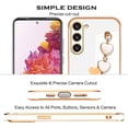 thumbnail image 6 of Compatible with Samsung Galaxy S23 Plus Case Silicone, Cute Love-Heart Case with Love Heart Chain, Ultra Slim Soft Samsung S23 Plus Phone Case Shockproof Bumper Protective Cases for Women (White), 6 of 13