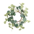 thumbnail image 2 of Artificial Wreath Year Round Front Door Wreath with Burlap Bow Greenery Wreath for Wall Window Farmhouse Decor, B, 2 of 9