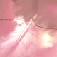 thumbnail image 2 of Guirnalda de luces LED de plumas rosas de 200 piezas con 8 modos de luz, control remoto, decoración romántica para cortinas de pared., 2 of 5