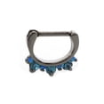 thumbnail image 3 of Septum Clicker avec Réglage à Pédale Zircon Cubique Gemmes 16g, 3 of 8