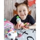 thumbnail image 3 of Set de juego Squeezamals Unicorn Palace con unicornio de peluche y comida, 3 of 5