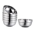 thumbnail image 3 of FUTUREORYY 6pcs Insulated Soup Bowls Double Layer Stainless Steel Dinnerware Rice Bowls With For Family Use, 3 of 5