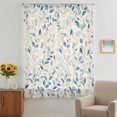 thumbnail image 3 of Blue Botanical Sheer Curtains 96 Inches Long, Farmhouse Spring Summer Plant Light Filering Curtains, Privacy Drapes Simi Floor to Veiling Curtain for Living Room Bedroom Large Window Treatment, 3 of 9