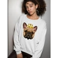 thumbnail image 2 of Dog With A Crown. Sweatshirt Women -SPIdeals Designs, Female XX-Large, 2 of 4