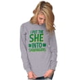 thumbnail image 5 of I Put the She Into Shenanigans Women's Long Sleeve T Shirt Brisco Brands S, 5 of 6