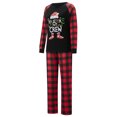 thumbnail image 3 of Hirigin Family Matching Christmas Pajama Set Long Sleeve Round Neck Tops/Romper Plaid Print Trousers, 3 of 9