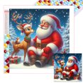 thumbnail image 1 of Con Cuentas Cuadradas 5D DIY Pared Papá Noel Navidad 45x45cm, 1 of 9