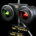 thumbnail image 4 of Rhode Island Novelty New Rail Road Crossing Light Train Accessory Table Lamp, 4 of 6