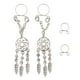 thumbnail image 4 of 4 Piezas de Joyería de Cuerpo Falso para Mujer, Borla, de , Anillos para Pezón, Clip No Perforante Fernando Nipplering de acero inoxidable, 4 of 8