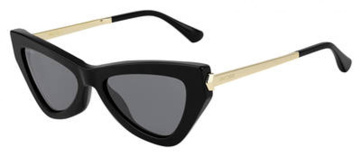 Jimmy Choo Women's DONNA/S DONNAS 807IR Black Fashion Cat Eye Sunglasses 54mm Jimmy Choo Women's DONNA/S DONNAS 807IR Black Fashion Cat Eye Sunglasses 54mm