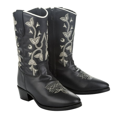 

TuffRider Youth Black Floral Western Boot