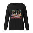 thumbnail image 5 of Black· Friday Clearance Christmas Womens Clothes Clearance Fayshow0 Women'S Christmas Printed Long Sleeved Round Neck Sweater, 5 of 5