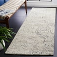 thumbnail image 2 of SAFAVIEH Aspen Linton Distressed Geometric Wool Runner Rug, Grey/Beige, 2'3" x 9', 2 of 7