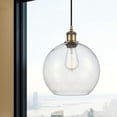 thumbnail image 2 of 516-1P-BB-G124-10 Innovations Lighting Athens - 1 Light Cord Hung Mini Pendant In Industrial Style-13 Inches Tall and 10 Inches Wide-Brushed Brass, 2 of 2