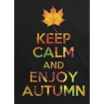 thumbnail image 4 of Old Glory Mens Keep Calm Enjoy Autumn Fall Short Sleeve Graphic T Shirt, 4 of 6