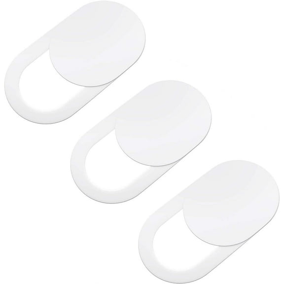 Webcam Slide Cover, 3 Pack Camera Cover Slide Apply to Laptop, Tablet, Smartphone, Protect Your Privacy (White)