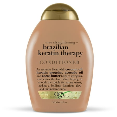 OGX Ever Straightening + Brazillian Keratin Therapy Conditioner with Coconut Oil - 13 fl oz