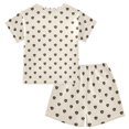 thumbnail image 7 of Summer Short Sleeve Pajama Sets Shield Patterns Sleepwear Nighty 95% Cotton (5-14Y), 7 of 7