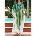 thumbnail image 5 of Bsubsach Caftan for Women Bathing Suit Cover Up Plus Size Animal Print Beach Dress Summer Outfits, 5 of 7