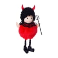 thumbnail image 2 of Kiddiway Halloween Pumpkin Witch Broom Set - Spooky Decor for House Party, Halloween Decorations, Vintage Halloween Decor, Porch Decor, Supply,Red, 2 of 6
