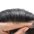 thumbnail image 4 of LYRICAL HAIR Toupee for Men Indian Human Hair Replacement System All Lace Mens Toupee French Lace Hairpieces for Man Bleached Front Knots Mens Hair Piece Unit, 4 of 7