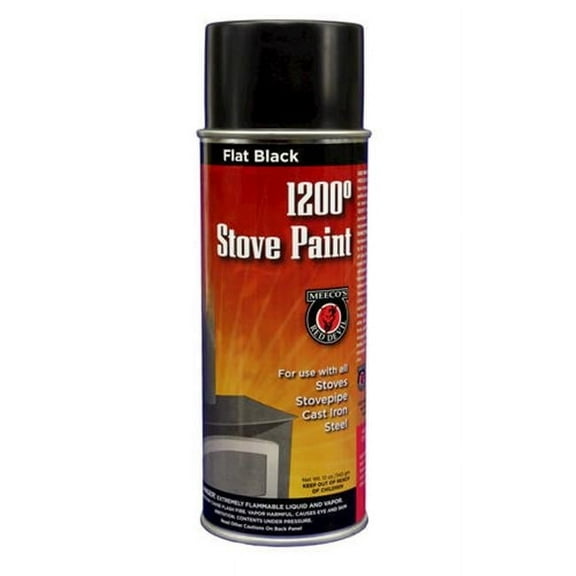 Meeco Manufacturing Spray Stove Paint 12 oz Flat - Black