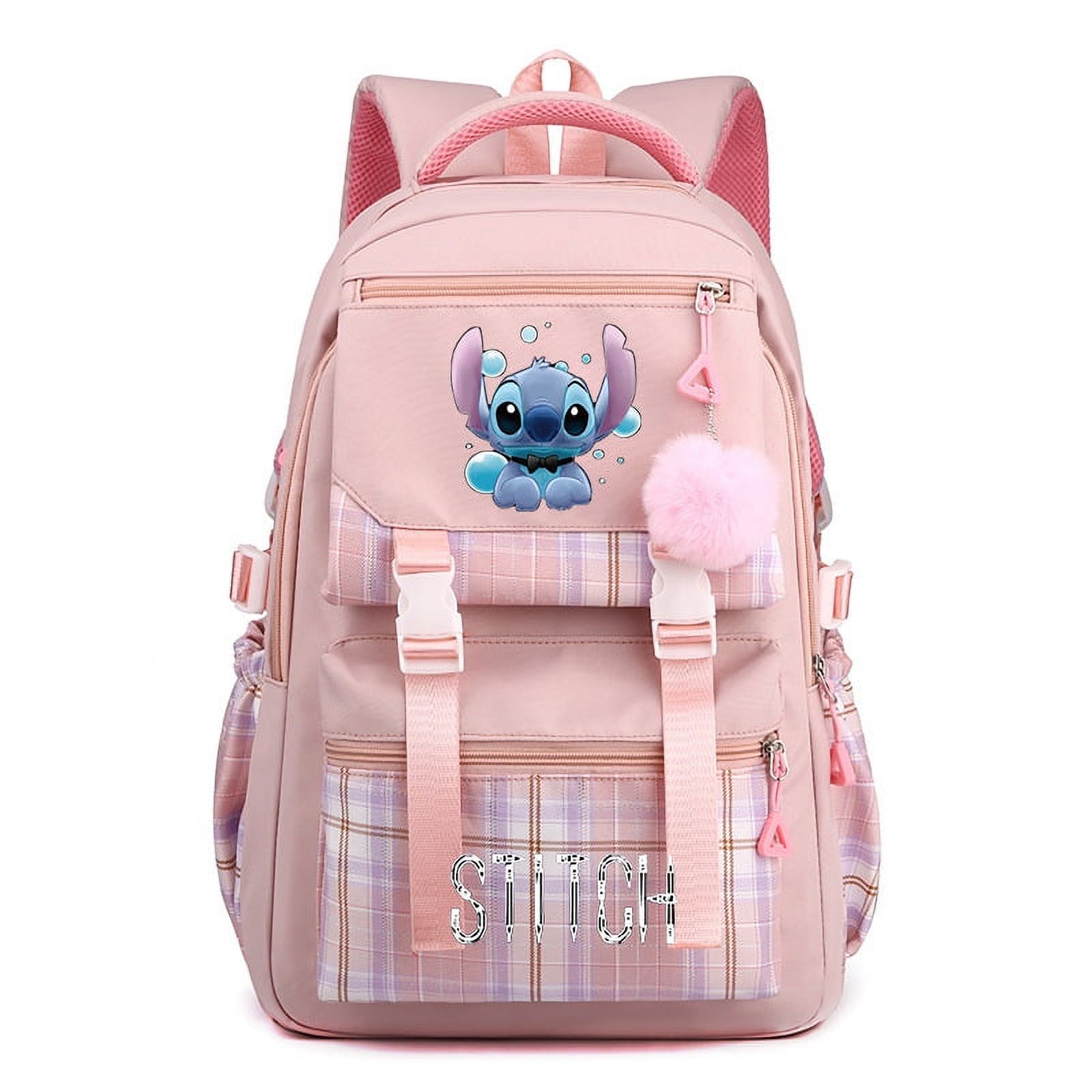 Stitch Travel Laptop Backpack Large capacity Casual Work Backpack 3D Cute Cartoon Print Lightweight breathable Daypack for Men Women