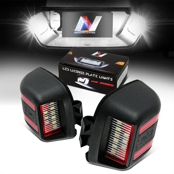 Nuvision Lighting NVL-LPL-019 License Plate Lights For 2005-2019 Frontier Armada Titan Xterra Equator