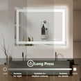 thumbnail image 5 of 36X24 LED Bathroom Mirror with Lights, Anti-Fog, Dimmable, Backlit & Front Lit, Lighted Bathroom Vanity Mirror for Wall, Memory Function, Tempered Glass, Shatter-Proof, 5 of 9