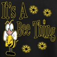 thumbnail image 3 of CafePress - Bee Thing! Women's Dark Pajamas - Women's Short Sleeve Print T-Shirt and Pants Dark Cotton Pajama Set, 3 of 7