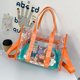 thumbnail image 4 of Bolsa De Hombro Bolso de hombro transparente de PVC Bolsos cruzados de gran capacidad para viajes (naranja) Ehuebsd Para Estrenar, 4 of 9