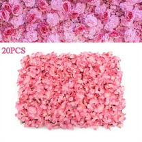 20Pcs 16" x 24" Artificial Silk Flower Wall Panel Wedding Backdrop Floral Decor