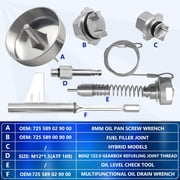 6PCS Metal Transmission Oil Filling Change Tool Kit for Mercedes-Benz 725.0 9 Speed 9G-Tronic