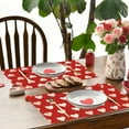 thumbnail image 2 of FYTPOV Rectangle Placemats, Romantic Printed Placemats for Kitchen and Dining, Valentines Day Decorations, Christmas Placemats for Party Home Decor, Table Decor, 18x14 in, 2 of 6