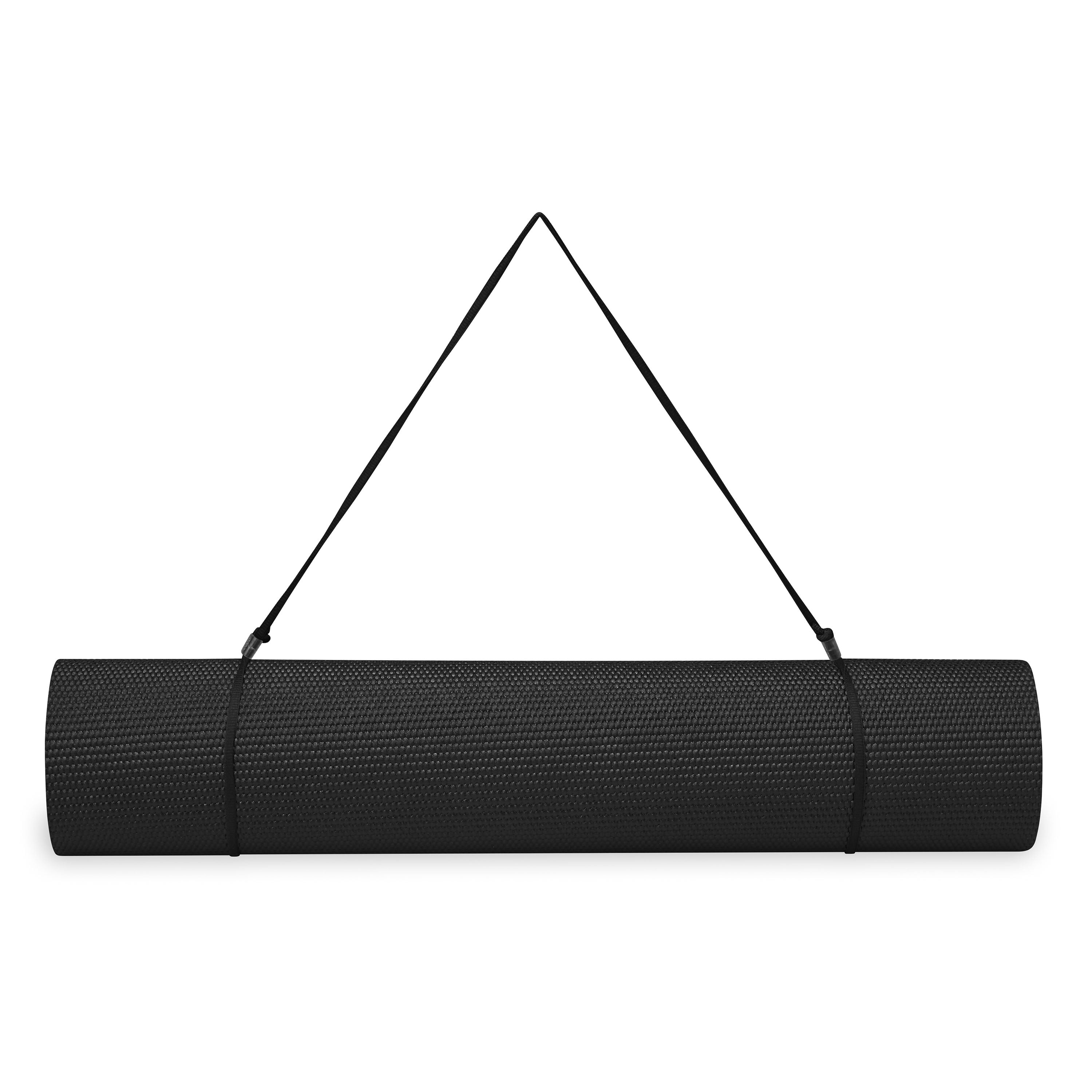 Gaiam Essentials 6mm Yoga Mat, Black