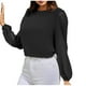 thumbnail image 1 of Tops para mujer Camisas Blusas Elegantes Camisas casuales de manga larga Moda Cómoda Blusa de cuello redondo de color sólido Odeerbi ODB-5, 1 of 7
