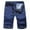 Dark Blue, variant on Coorders George Men’s & Big Men’s Stretch Ripped Denim Shorts , M,Blue