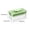 Green, variant on Ice Mold with Lid Large Capacity Ice Box - with 2 Ice Trays 1 Ice Scoop Press Tray Easy Demould for Freezer